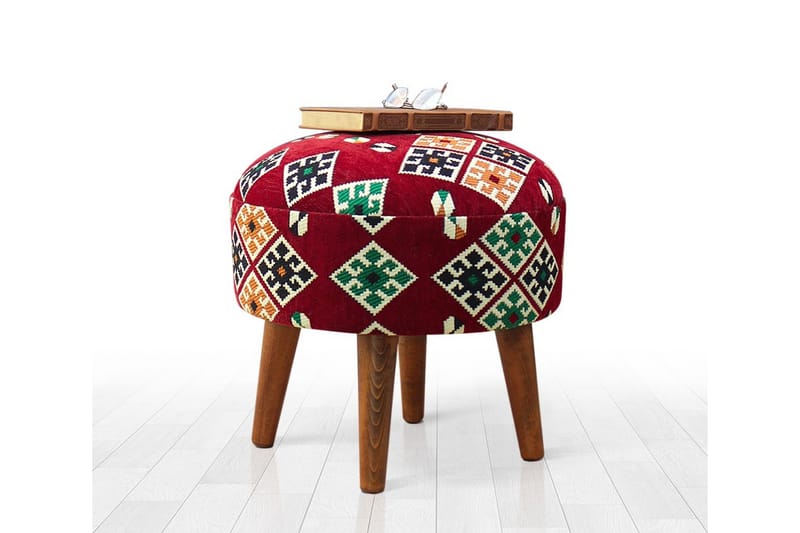 Istuinrahi Plainfield 46 cm - Punainen/Vihreä - Huonekalut - Tuoli & nojatuoli - Jakkara & jalkarahi - Säkkirahi