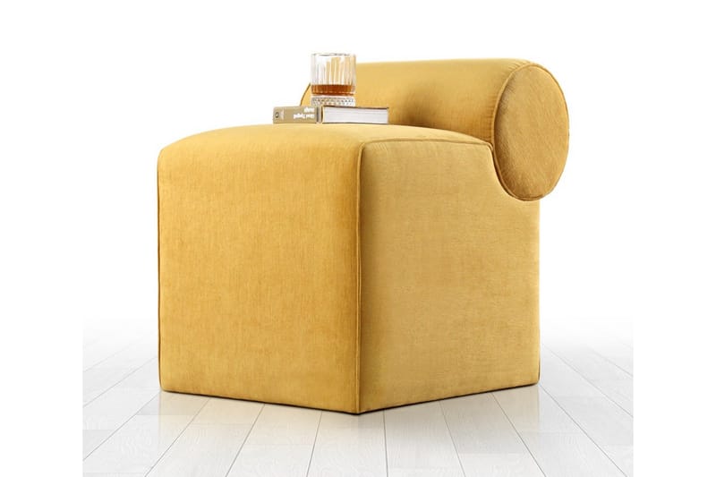 Istuintyyny Linburg 45 cm - Keltainen - Huonekalut - Tuoli & nojatuoli - Jakkara & jalkarahi - Säkkirahi