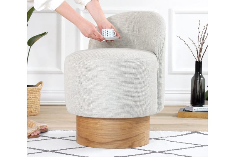 Istuintyyny Muktan 47 cm - Vaaleanharmaa - Huonekalut - Tuoli & nojatuoli - Jakkara & jalkarahi - Säkkirahi