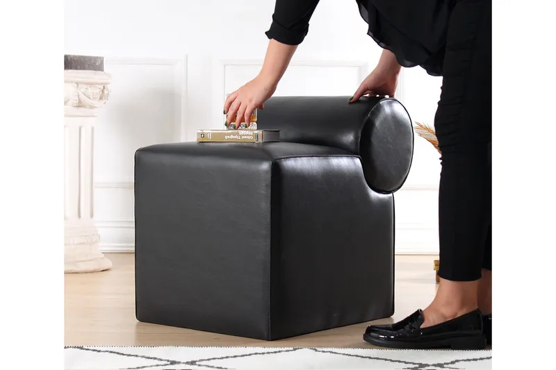 Istuintyyny Nahar 45 cm - Musta - Huonekalut - Tuoli & nojatuoli - Jakkara & jalkarahi - Säkkirahi