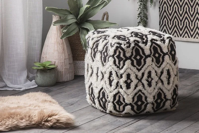 Istuintyyny Orai 45 cm - Musta - Huonekalut - Tuoli & nojatuoli - Jakkara & jalkarahi - Säkkirahi