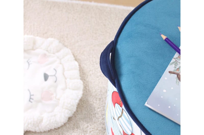 Lasten Rahi Colac - Vaaleansininen/Valkoinen - Huonekalut - Tuoli & nojatuoli - Jakkara & jalkarahi - Säkkirahi