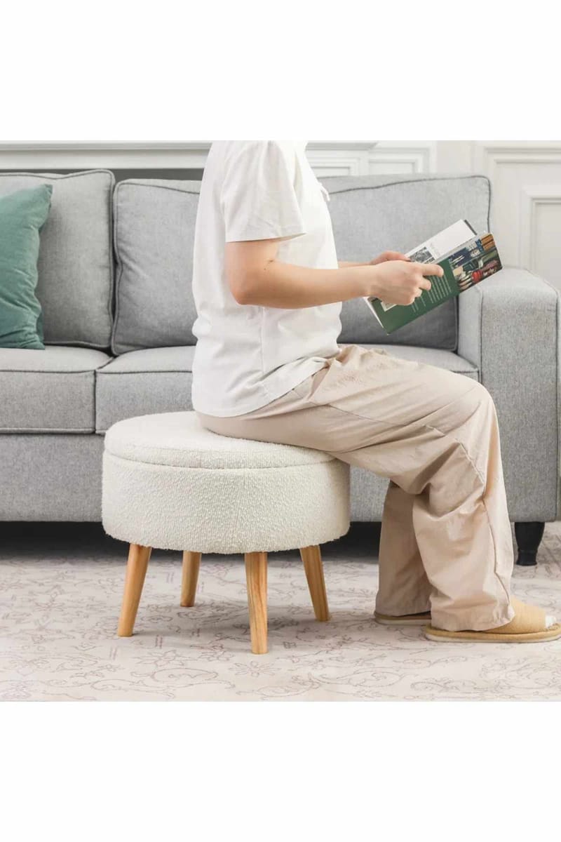 Pouffe with Storage Atelier Del Sofa - Huonekalut - Tuoli & nojatuoli - Jakkara & jalkarahi - Säkkirahi