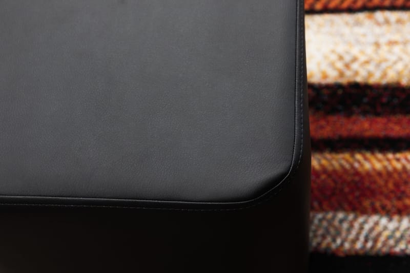 Rahi Kvadrat Musta - Keinonahka - Huonekalut - Tuoli & nojatuoli - Jakkara & jalkarahi - Säkkirahi