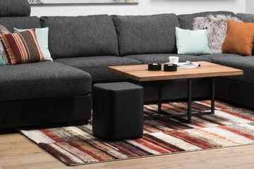 Rahi Kvadrat Musta - Keinonahka - Huonekalut - Tuoli & nojatuoli - Jakkara & jalkarahi - Säkkirahi