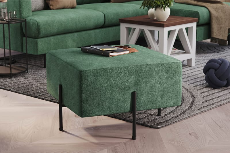 Rahi Menard  Compact 60 cm Neliö - Vihreä - Huonekalut - Tuoli & nojatuoli - Jakkara & jalkarahi - Säkkirahi