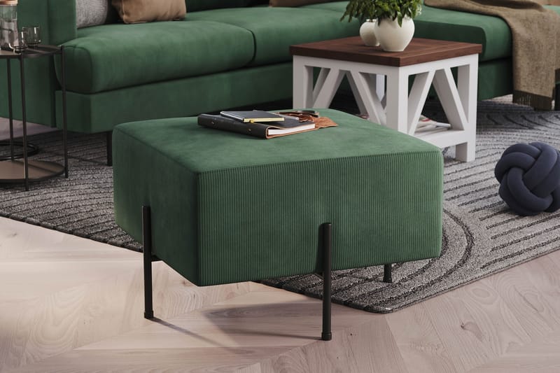 Rahi Menard  Compact 60 cm Neliö - Vihreä - Huonekalut - Tuoli & nojatuoli - Jakkara & jalkarahi - Säkkirahi