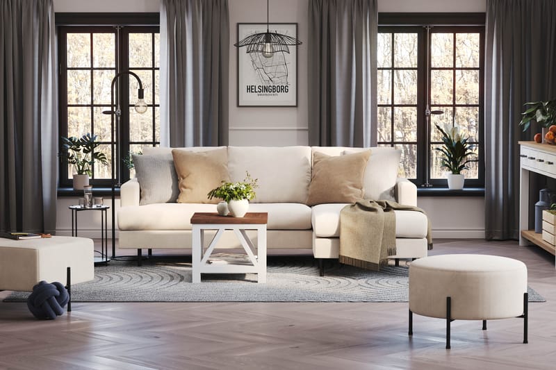 Rahi Menard  Compact 60 cm Pyöreä - Beige - Huonekalut - Tuoli & nojatuoli - Jakkara & jalkarahi - Säkkirahi