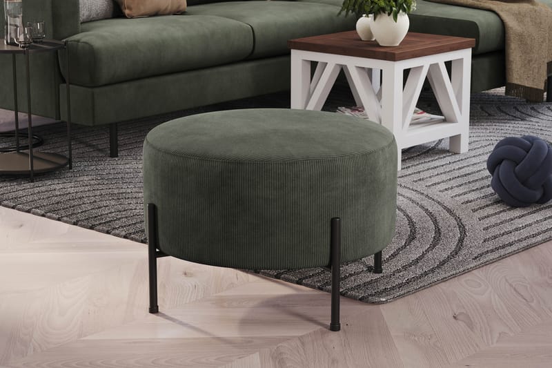 Rahi Menard  Compact 60 cm Pyöreä - Tummanvihreä - Huonekalut - Tuoli & nojatuoli - Jakkara & jalkarahi - Säkkirahi