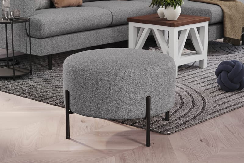 Rahi Menard  Compact 60 cm Pyöreä - Harmaa - Huonekalut - Tuoli & nojatuoli - Jakkara & jalkarahi - Säkkirahi