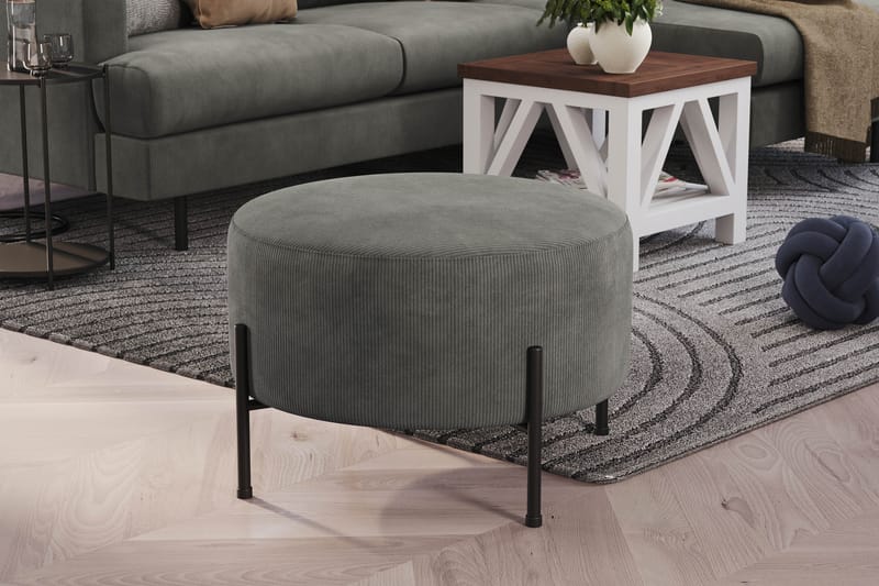 Rahi Menard  Compact 60 cm Pyöreä - Harmaa - Huonekalut - Tuoli & nojatuoli - Jakkara & jalkarahi - Säkkirahi