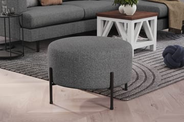 Rahi Menard  Compact 60 cm Pyöreä - Tummanharmaa - Huonekalut - Tuoli & nojatuoli - Jakkara & jalkarahi - Säkkirahi