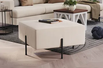 Rahi Menard  Compact 70 cm Neliö - Beige - Huonekalut - Tuoli & nojatuoli - Jakkara & jalkarahi - Säkkirahi