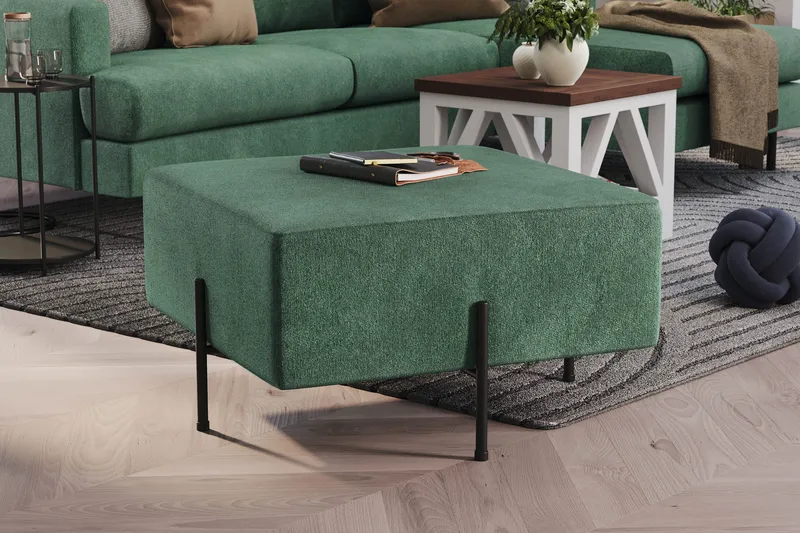 Rahi Menard  Compact 70 cm Neliö - Vihreä - Huonekalut - Tuoli & nojatuoli - Jakkara & jalkarahi - Säkkirahi