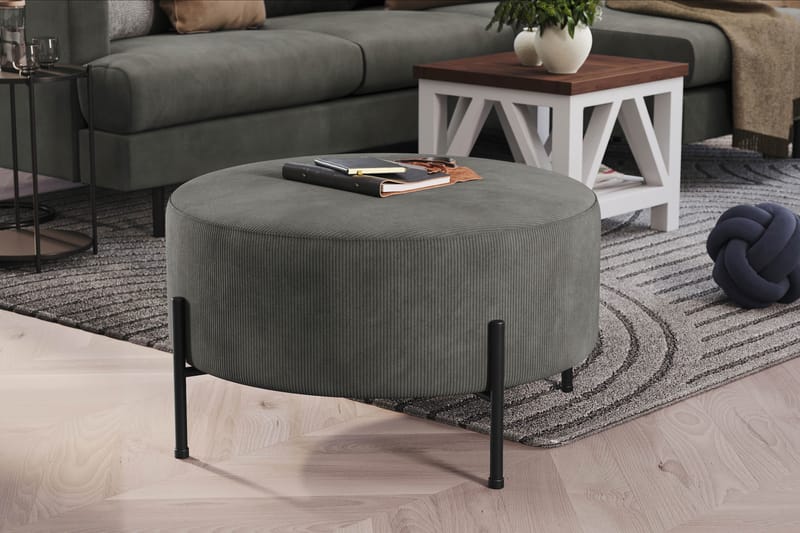 Rahi Menard  Compact 70 cm Pyöre�ä - Harmaa - Huonekalut - Tuoli & nojatuoli - Jakkara & jalkarahi - Säkkirahi