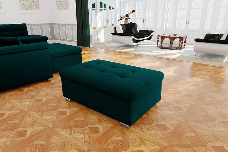 Rahi Sororia - Vihreä/Sametti - Huonekalut - Tuoli & nojatuoli - Jakkara & jalkarahi - Säkkirahi