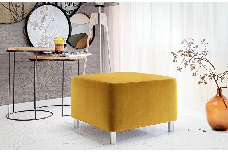 Rahi Vencel Keltainen - Huonekalut - Tuoli & nojatuoli - Jakkara & jalkarahi - Säkkirahi