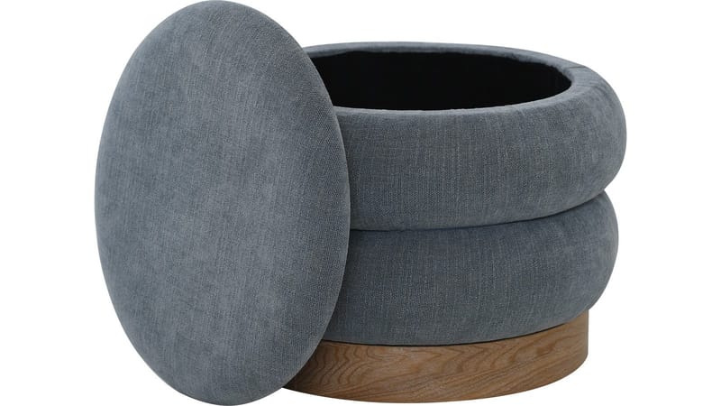 Selvaro puffi säilytystilalla 50 cm pyöreä - Sininen - Huonekalut - Tuoli & nojatuoli - Jakkara & jalkarahi - Säkkirahi