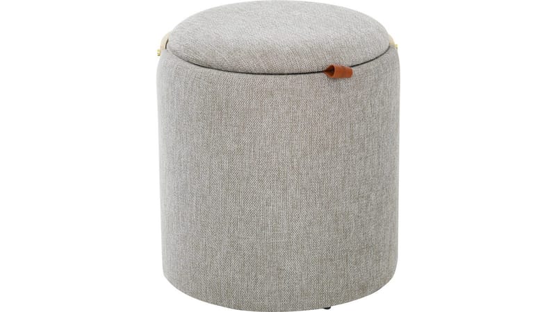 Serano-rahi puukahvalla 40 cm, pyöreä, Harmaa