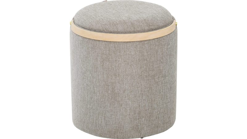 Serano-rahi puukahvalla 40 cm, pyöreä - Harmaa - Huonekalut - Tuoli & nojatuoli - Jakkara & jalkarahi - Säkkirahi