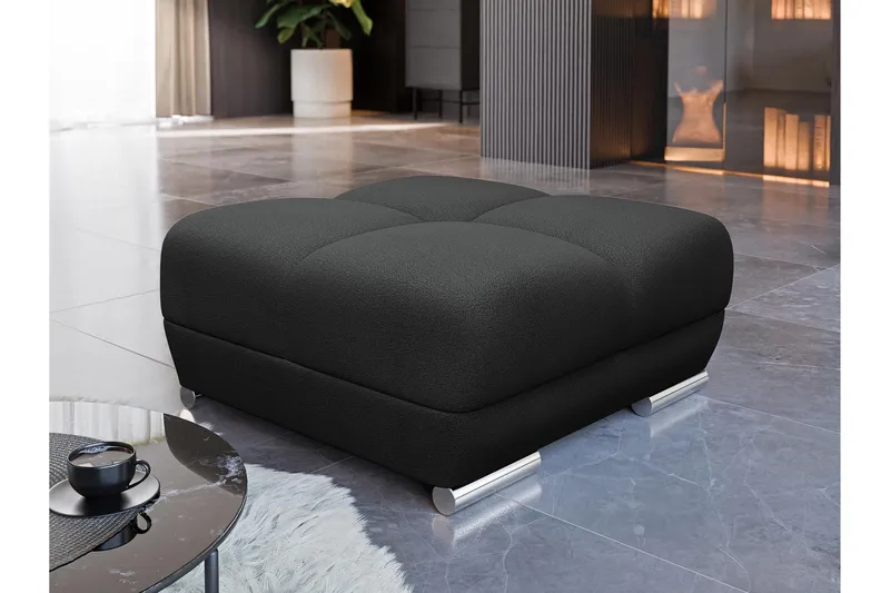 Simerly Rahi 90 cm - Musta - Huonekalut - Tuoli & nojatuoli - Jakkara & jalkarahi - Rahi