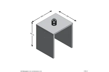 Sittpall Alwang 40 cm - Valkoinen - Huonekalut - Tuoli & nojatuoli - Jakkara & jalkarahi