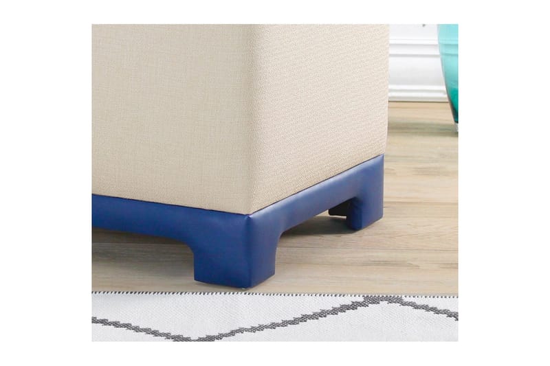 Sufian säkkituoli Outdoor 50 cm - Sininen/Kermanvalkoinen - Huonekalut - Tuoli & nojatuoli - Jakkara & jalkarahi - Säkkirahi