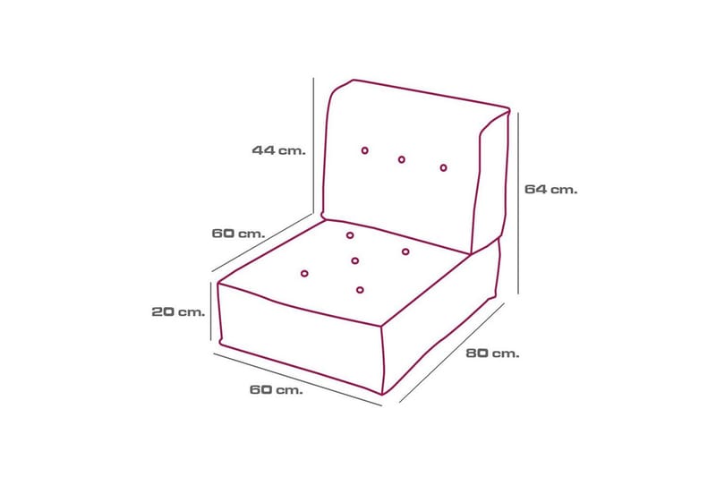 Sufian säkkituoli Outdoor 80 cm - Beige - Huonekalut - Tuoli & nojatuoli - Jakkara & jalkarahi - Säkkirahi