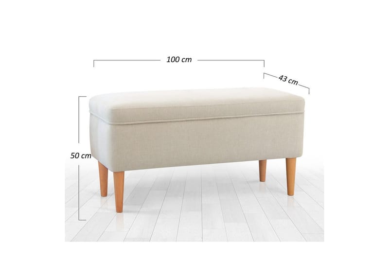 Sufian säkkituoli Ulkokäyttöön 43 cm - Kermanvalkoinen - Huonekalut - Tuoli & nojatuoli - Jakkara & jalkarahi - Säkkirahi