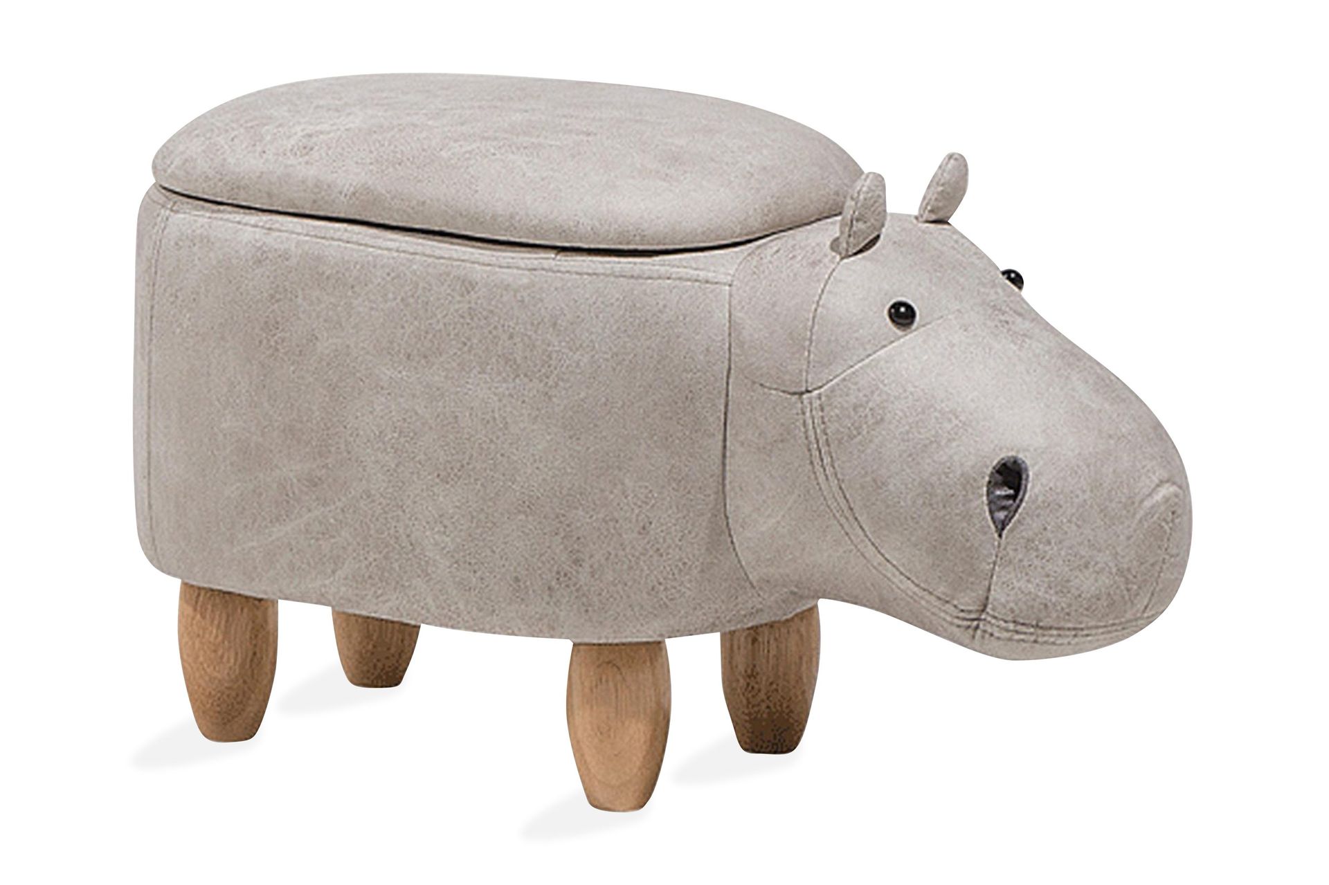 Istuinrahi Hippo 32 cm - Harmaa