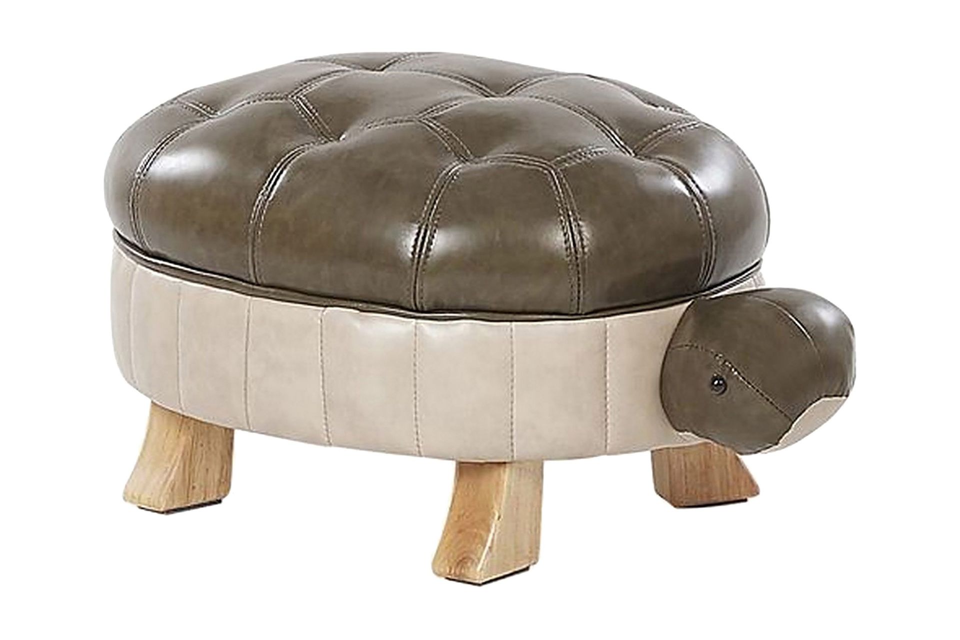 Istuinrahi Testudo - Keinonahka / vihreä / beige