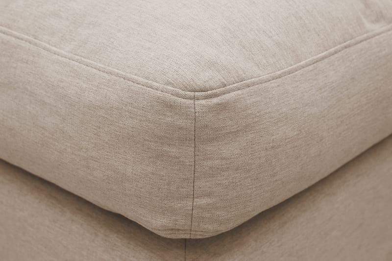 Valencia-jalkarahi irrotettavalla ja pestävällä verhoilulla - Vaaleanruskea - Huonekalut - Tuoli & nojatuoli - Jakkara & jalkarahi - Rahi