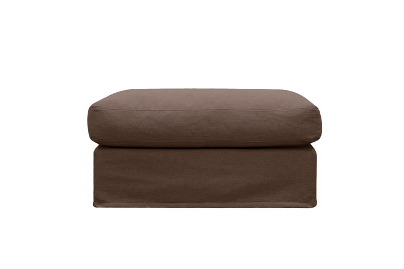 Valencia-jalkarahi irrotettavalla ja pestävällä verhoilulla - Tummanruskea - Huonekalut - Tuoli & nojatuoli - Jakkara & jalkarahi - Rahi