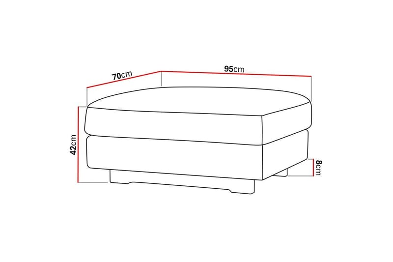 Valencia jalkarahi - Offwhite - Huonekalut - Tuoli & nojatuoli - Jakkara & jalkarahi - Rahi