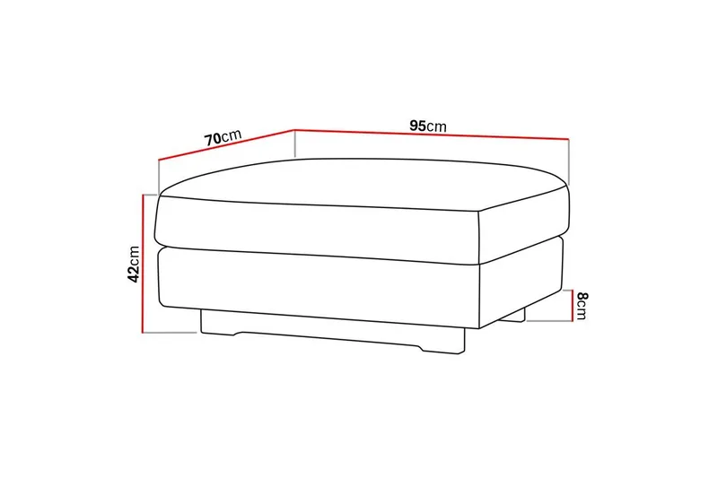 Valencia jalkarahi - Tummanruskea - Huonekalut - Tuoli & nojatuoli - Jakkara & jalkarahi - Rahi
