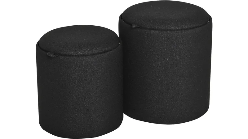 Velmira-rahi 2 osaa 39 cm pyöreä, Musta