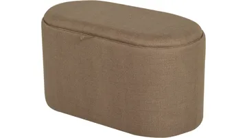 Velmira Puff 77 cm ovaali - Tummanbeige - Huonekalut - Tuoli & nojatuoli - Jakkara & jalkarahi - Säkkirahi