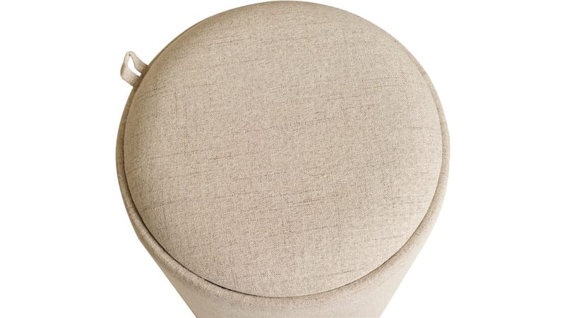 Velmira Puff 2 osaa 39 cm pyöreä - Beige - Huonekalut - Tuoli & nojatuoli - Jakkara & jalkarahi - Säkkirahi