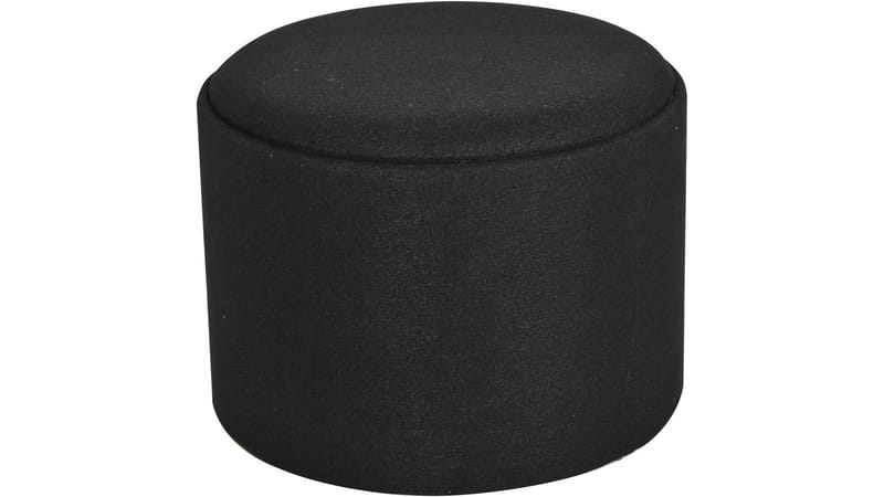 Velmira Puff 56 cm pyöreä, Musta