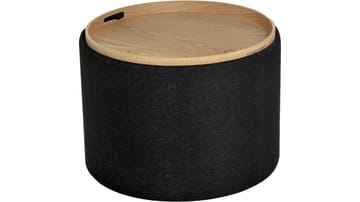 Velmira Puff 56 cm pyöreä - Musta - Huonekalut - Tuoli & nojatuoli - Jakkara & jalkarahi - Säkkirahi