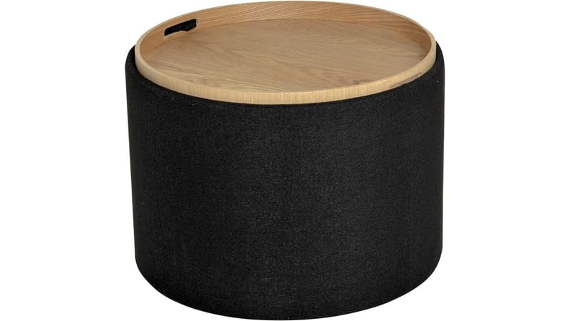 Velmira Puff 56 cm pyöreä - Musta - Huonekalut - Tuoli & nojatuoli - Jakkara & jalkarahi - Säkkirahi