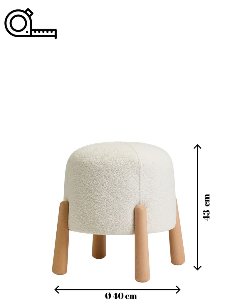 Vynor istuinrahi 45 cm pyöreä - Huonekalut - Tuoli & nojatuoli - Jakkara & jalkarahi - Säkkirahi