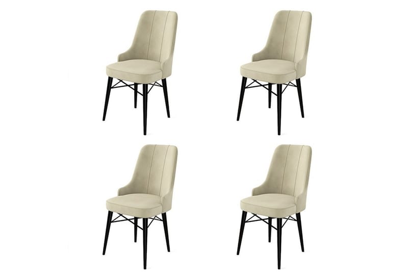 Jandela Ruokatuoli - Beige/Musta - Huonekalut - Tuoli & nojatuoli - Ruokapöydän tuolit