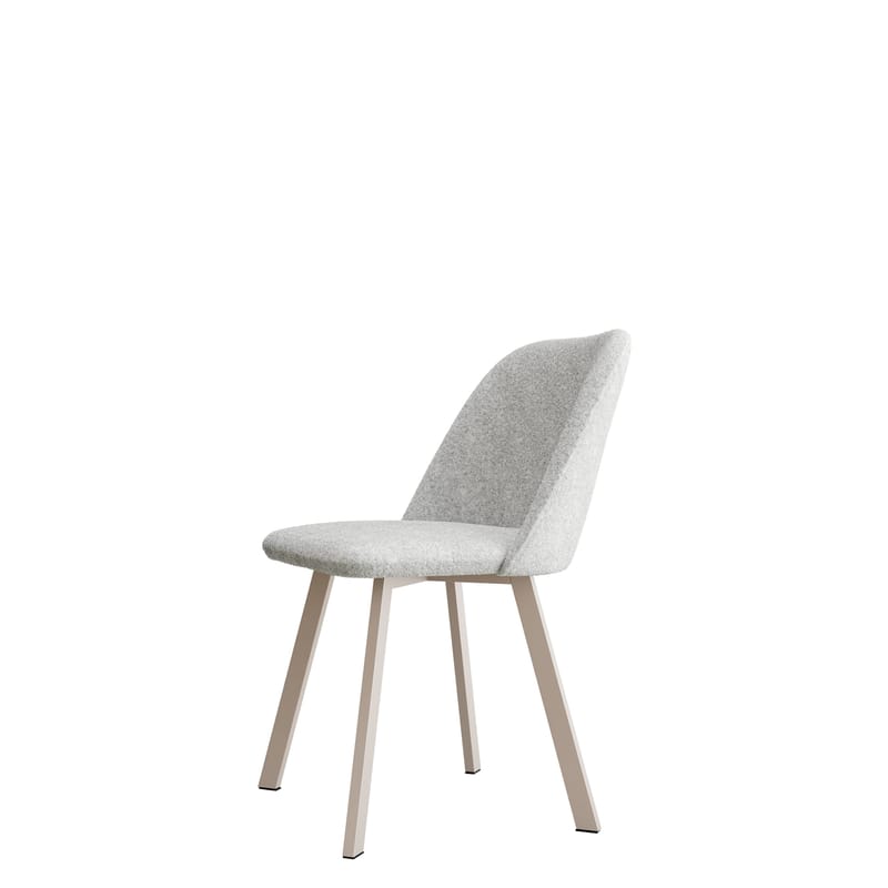 Jarlen-ruokapöydän tuoli, vaaleanharmaa ja beige
