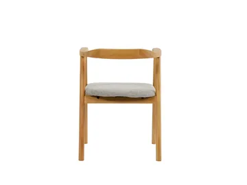 Jolie puinen ruokatuoli kangasistuimella - Tammi/Beige - Huonekalut - Tuoli & nojatuoli - Ruokapöydän tuolit