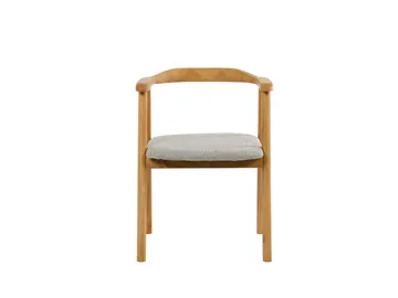Jolie puinen ruokatuoli kangasistuimella - Tammi/Beige - Huonekalut - Tuoli & nojatuoli - Ruokapöydän tuolit