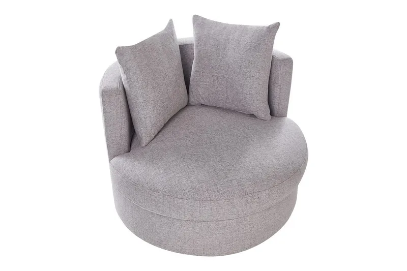 Kääntyvä nojatuoli Dalby - Harmaa - Huonekalut - Tuoli & nojatuoli - Nojatuoli & lepotuoli