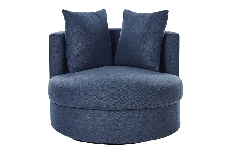 Kääntyvä nojatuoli Dalby - Sininen - Huonekalut - Tuoli & nojatuoli - Nojatuoli & lepotuoli