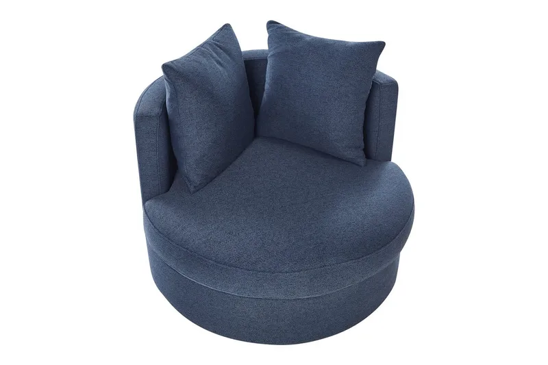 Kääntyvä nojatuoli Dalby - Sininen - Huonekalut - Tuoli & nojatuoli - Nojatuoli & lepotuoli