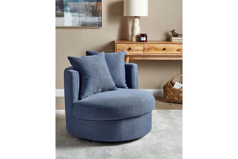 Kääntyvä nojatuoli Dalby - Sininen - Huonekalut - Tuoli & nojatuoli - Nojatuoli & lepotuoli